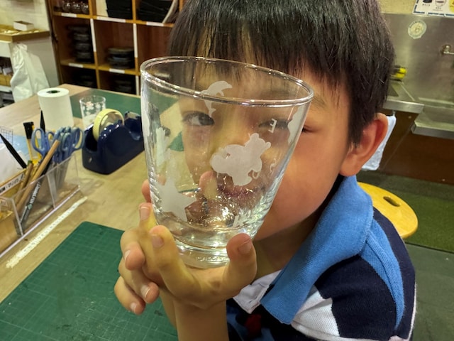 サンドブラストの作品が完成！