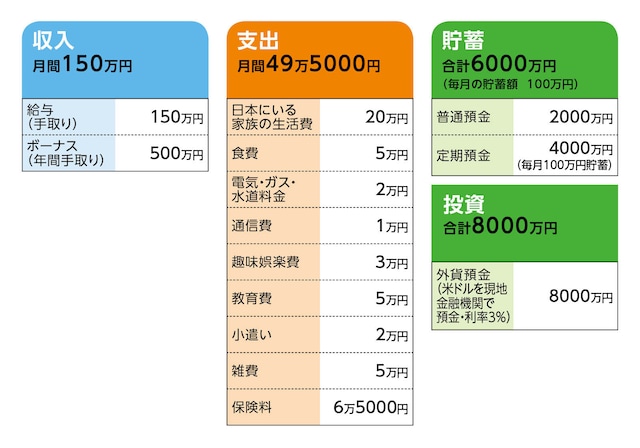 相談者「さいふぁ」さんの家計収支データ