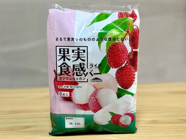 「果実食感バー ライチ」1本81円（税込）／6本入399円（税込）&nbsp;