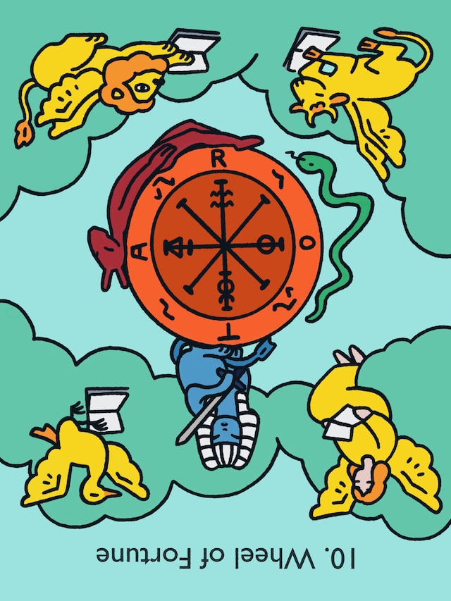 運命の輪（Wheel of Fortune）／逆位置