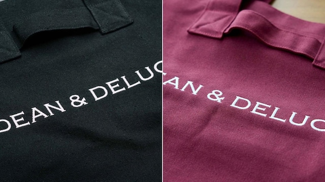 「ワイングロサリーバッグ」のブラック（左）とワインレッド（画像出典：DEAN & DELUCA）