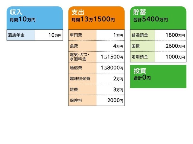 相談者「かめママ」さんの家計収支データ