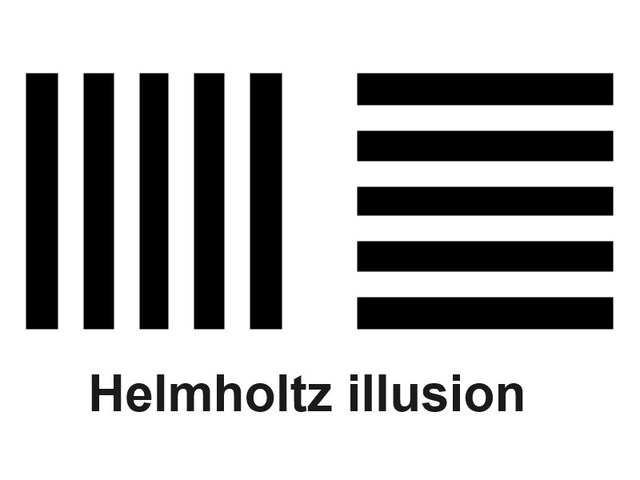 ヘルムホルツの正方形（ヘルムホルツ錯視）