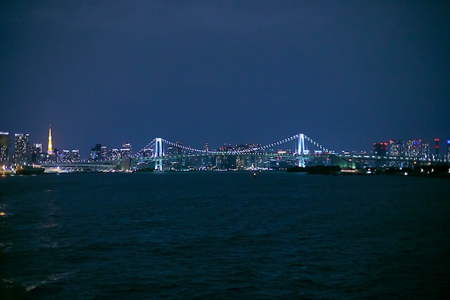 船上から見た東京の夜景