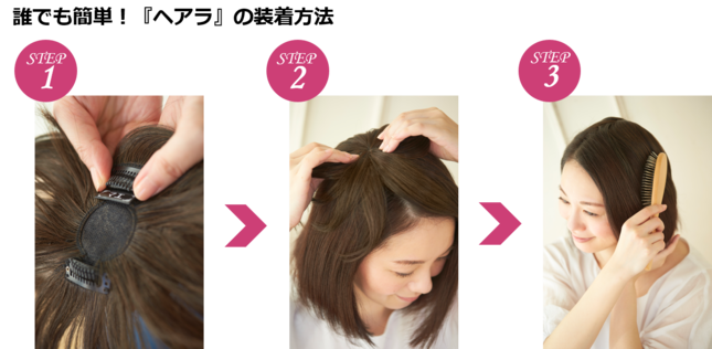 ヘアラ_装着手順