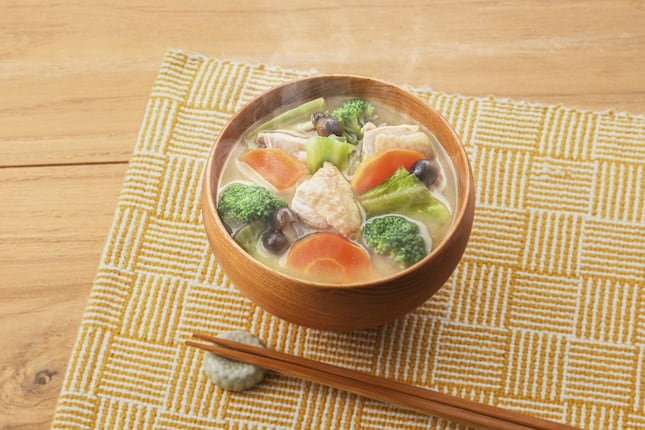 うちの満菜みそ汁
