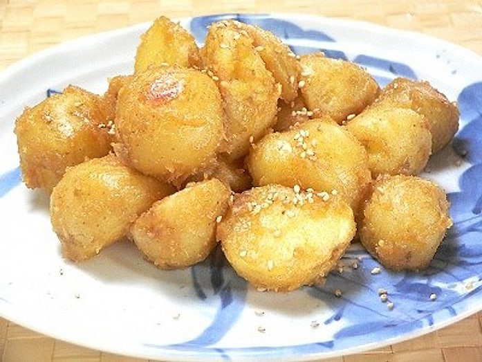 じゃがいもの甘辛みそバター炒めのレシピ…おかず・お弁当にも！