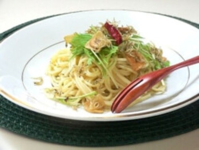 ちりめんじゃこの冷製パスタ……ぺペロンチーノレシピ