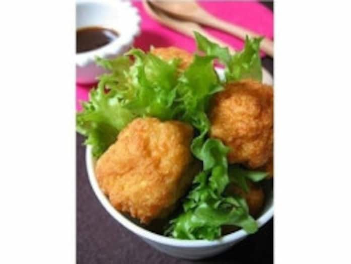 チキンナゲットとバーベキューソースレシピ……豆腐でヘルシー！