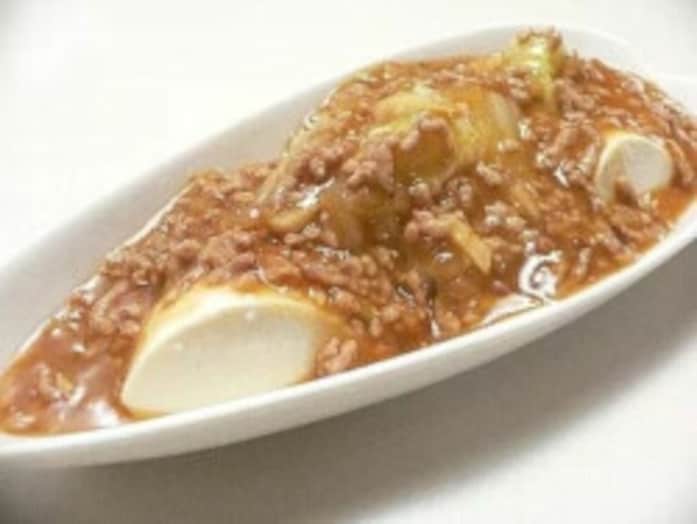 白菜と豆腐のあんかけレシピ……あっさり味のひき肉あん