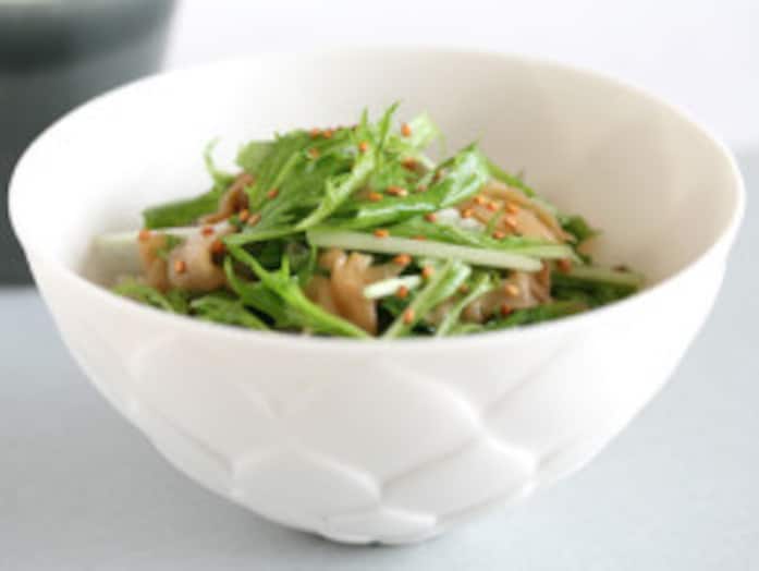 ザーサイと水菜の中華風和え物レシピ！簡単2分の作り方