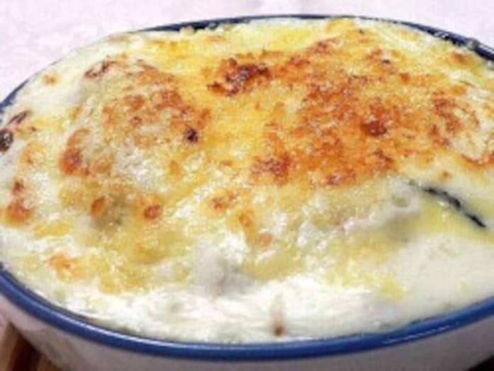 なすとじゃがいものグラタンレシピ……ミート&ホワイトソース焼き