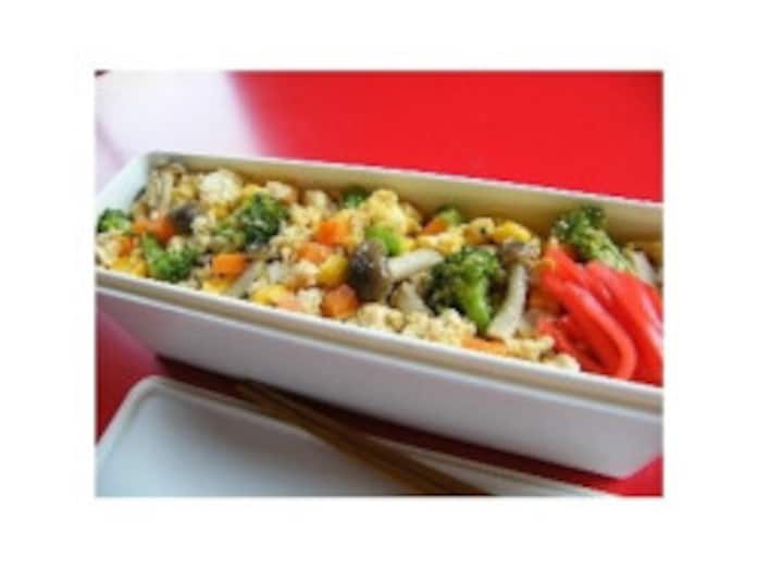 炒り豆腐弁当のレシピ……人気の高い甘辛味噌味！