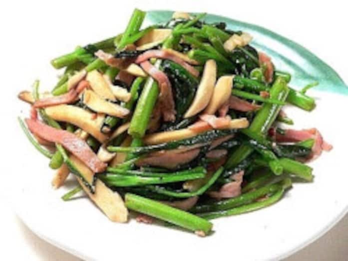 空芯菜とハムの炒めものレシピ