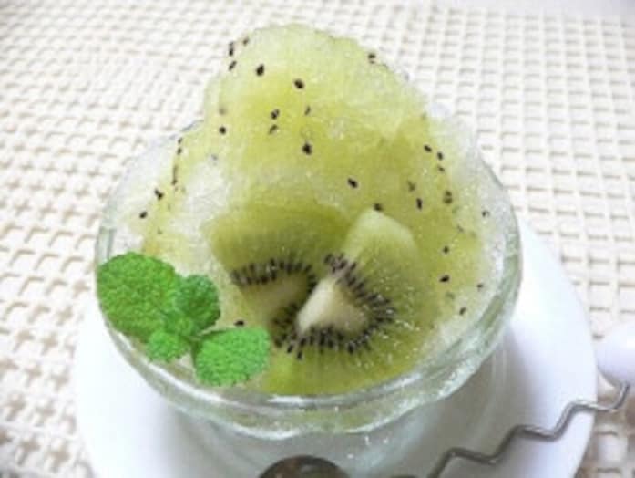 キウイフルーツかき氷のレシピ！高級感のある美味しさ