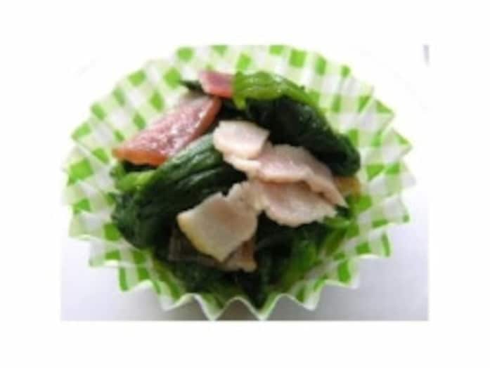 ほうれん草とベーコンのバター和えレシピ……お弁当にもおすすめ！