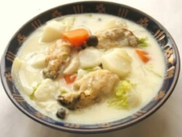 牡蠣のクリームシチューレシピ……身がふっくら美味しい！