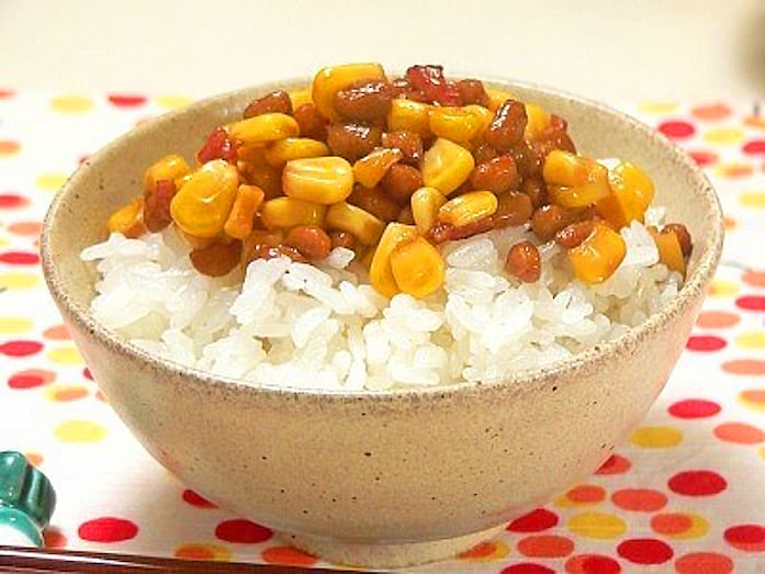 納豆のレシピ！子どもに人気の納豆とコーンの甘辛炒め