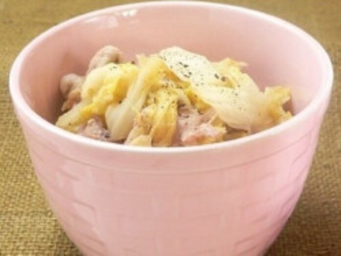 豚こまと白菜の蒸し煮レシピ……塩バター味で旨味たっぷり！