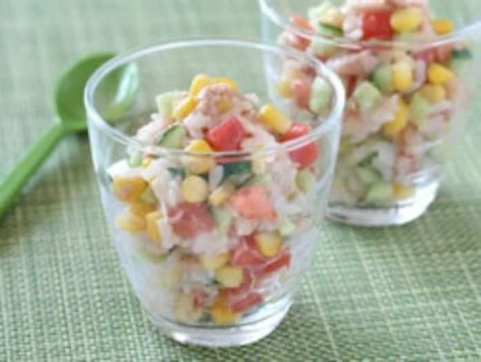 火を使わない料理……簡単ライスサラダのレシピ！