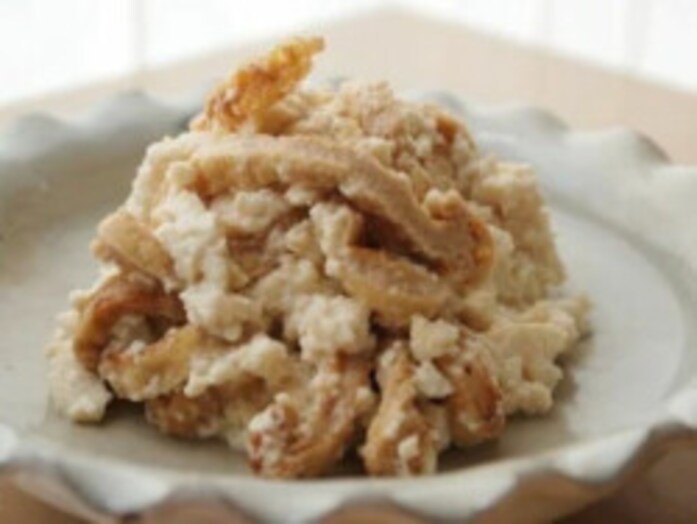 油揚げの白和えレシピ！ あっさりしつつも、ご飯がすすむ！