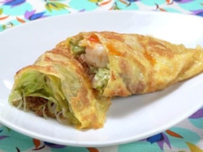 ライスペーパーアレンジレシピ！生春巻きの皮で作るパリパリオムレツ