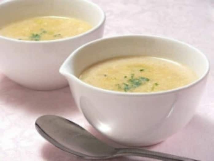 豆乳ポタージュスープレシピ……ポテトチップスで作る！