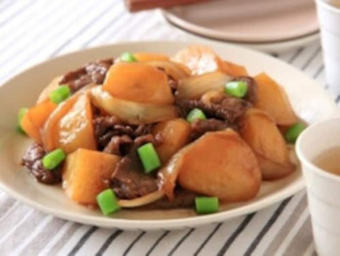 ソース肉じゃがレシピ……フライパンで簡単15分！