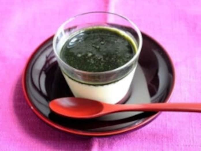 豆乳と抹茶黒蜜のブランマンジェレシピ……ヘルシーな和スイーツ！