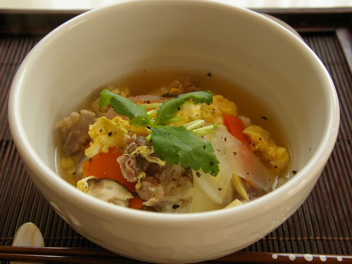 牛スジ肉のクッパ