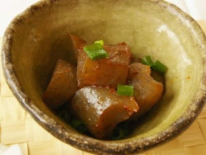 こんにゃくのピリ辛炒り煮 の作り方