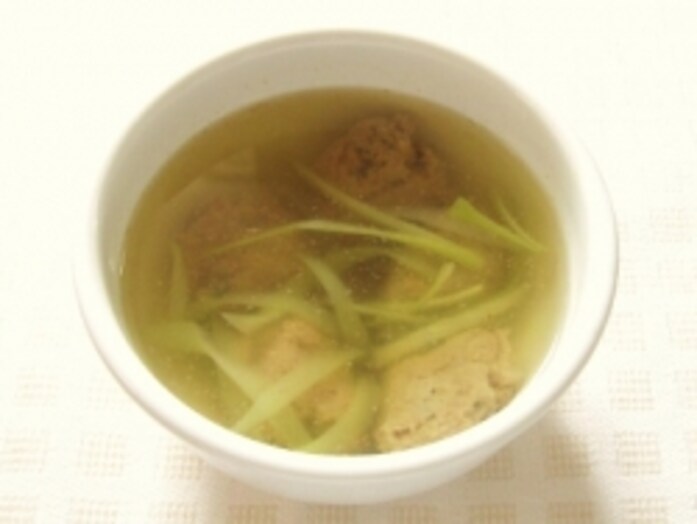 簡単にできる　いわしのつみれスープ
