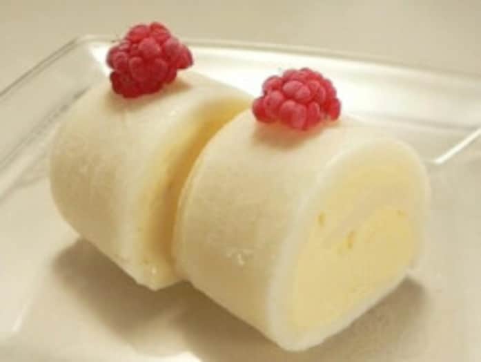 切り餅で作る雪見ロールケーキのレシピ！雪見だいふく風ケーキ
