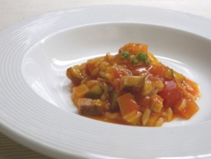 トマトジュースで野菜リゾット