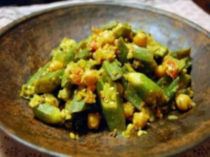 オクラとひよこ豆のサブジ（炒め煮）レシピ！インドの手軽おかず