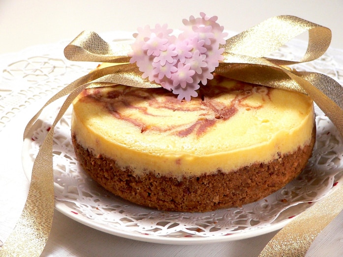 チーズケーキのアレンジレシピ！チョコマーブルを炊飯器で作る