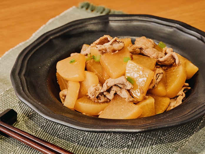 豚こま大根の煮物の人気レシピ！フライパンで簡単に早くできる作り方