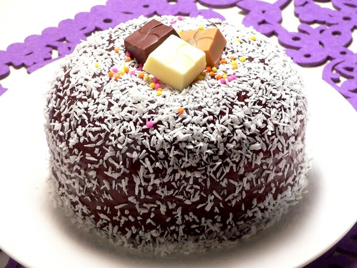 炊飯器で作る、レミントン （チョコレートケーキ）
