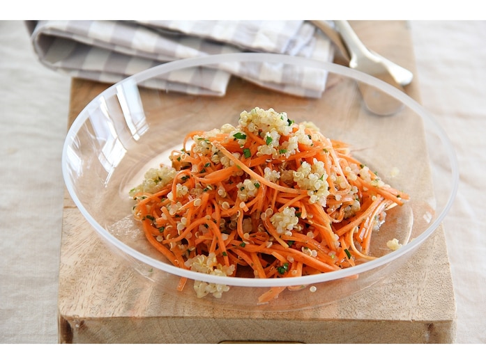 キヌアでおかずレシピ！プチプチ食感のにんじんとキヌアのサラダ