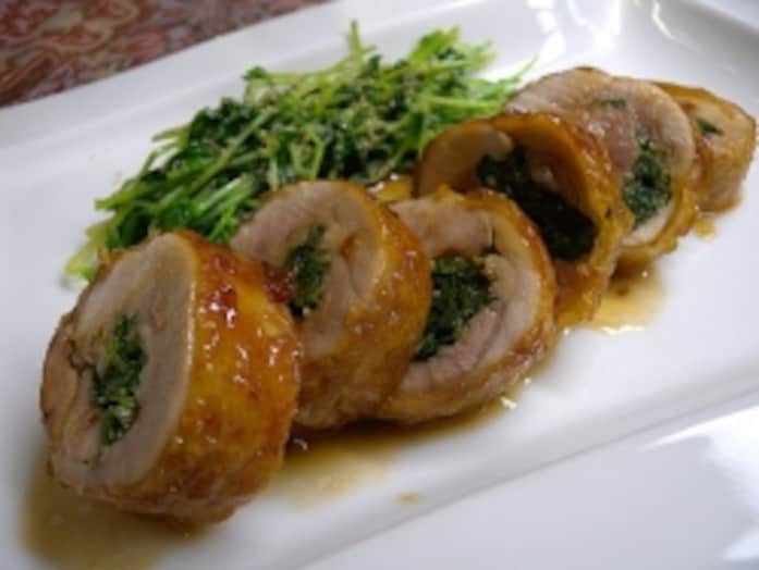 照り焼き風チキンロールレシピ……フライパンで一つで簡単！