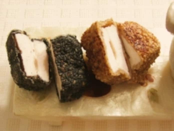 鶏胸肉のごま衣揚げ