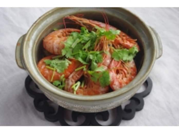 パーティー料理にも！　えびの春雨蒸し