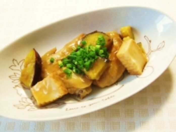 手羽先とさつまいものあんかけ煮