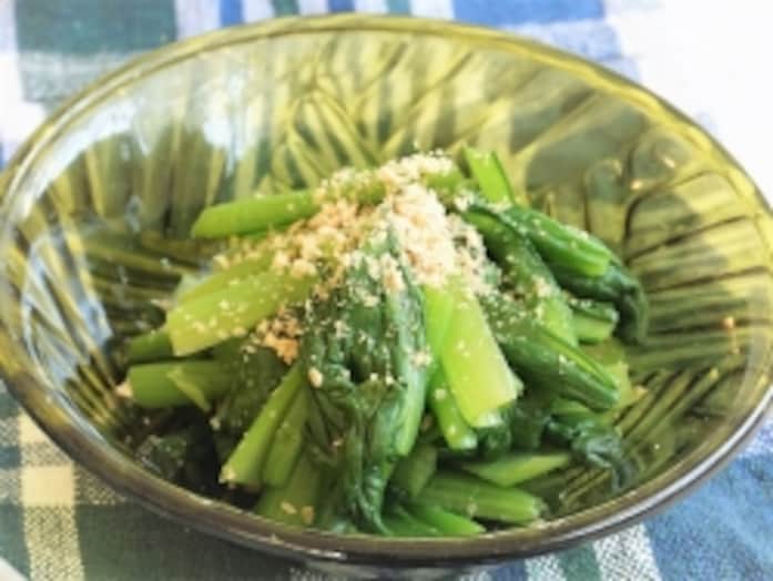 小松菜の昆布茶和えレシピ……材料はたったの2つだけ！