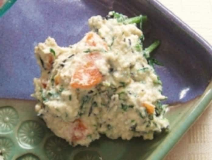 春菊とひじきの白和えレシピ……副菜におすすめ！