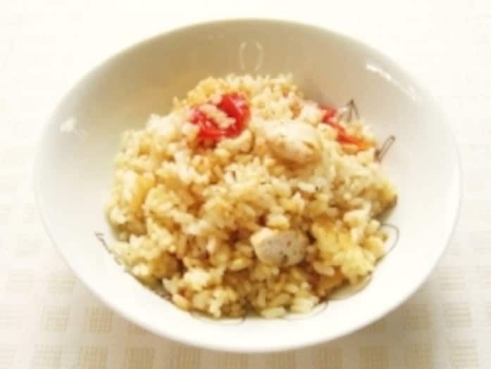 炊飯器で簡単！ミニトマトと鶏ささみのさっぱりピラフ