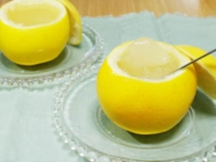 丸ごとグレープフルーツゼリーのレシピ！さっぱり爽やかな作り方