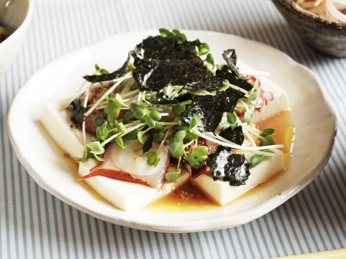 さっぱり旨！ タコと豆腐の和風カルパッチョ