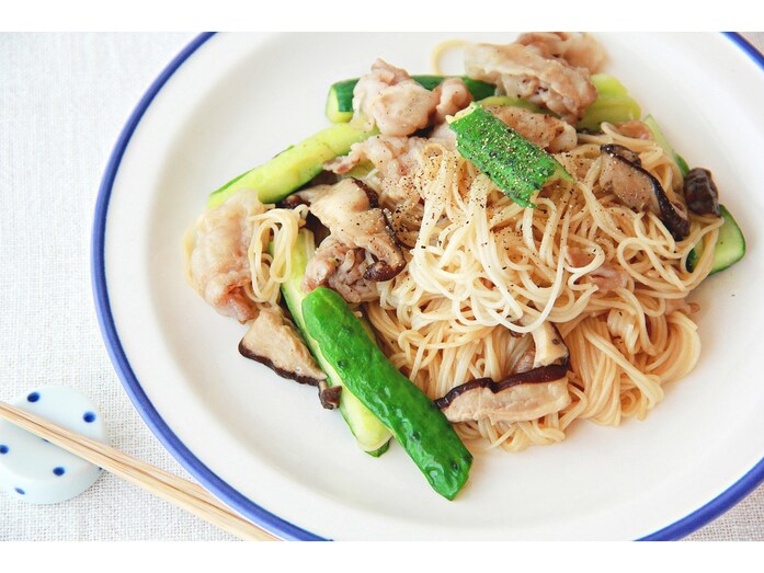 そうめんチャンプルーのレシピ……ボリュームたっぷりのスピード麺！