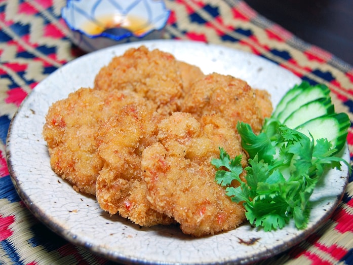 タイ風エビのすり身揚げ！トートマンクン